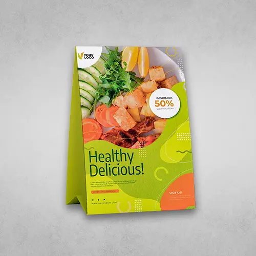 Custom Table Tents for Impactful, Unforgettable Marketing Displays 3 table tent 1 marketing materials