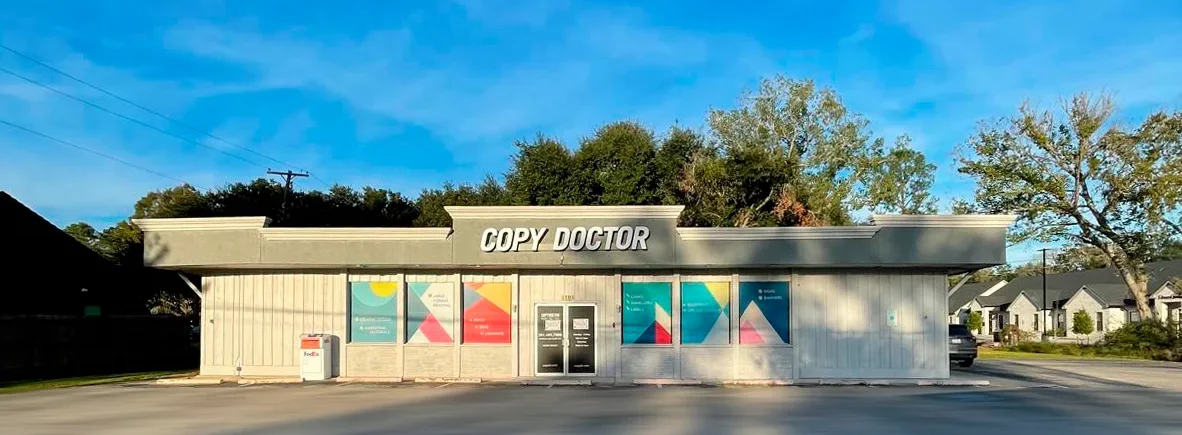 Copy Doctor printing service in Friendswood TX storefront at 1101 S Friendswood Dr