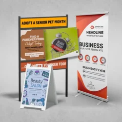Custom signs and banners printing for business promotions