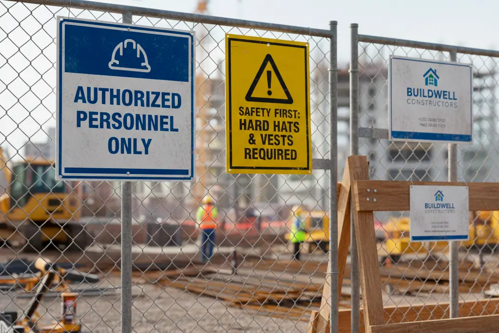 contractor project signage