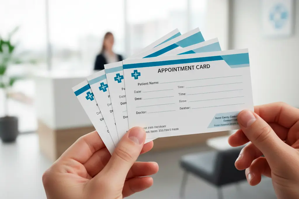 medical appointment cards
