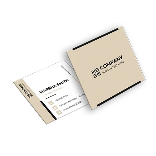 squared business card