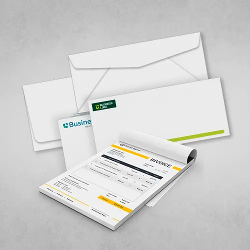 Custom forms and envelopes for business productivity